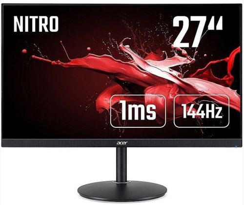Monitor gaming tn led acer nitro xf272up, wqhd (2560 x 1440), hdmi, displayport, boxe, 144 hz, 1 ms (negru)