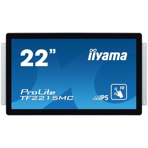 Monitor ips led iiyama prolite 22inch tf2215mc-b2 , full hd (1920x1080), vga, hdmi, displayport, touchscreen (negru)