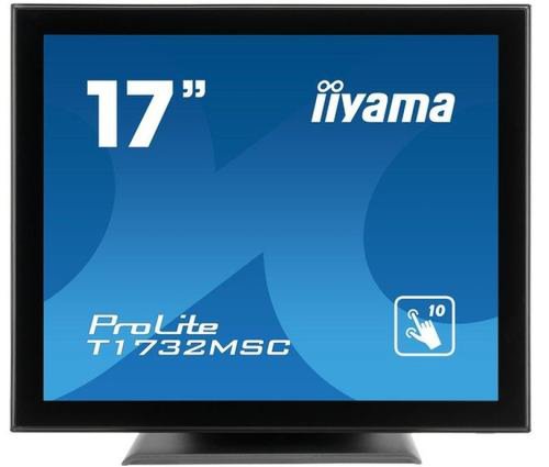 Monitor tn led iiyama prolite 17inch t1732msc-b5x , hd (1280 x 1024), vga, hdmi, displayport, boxe, touchscreen (negru)