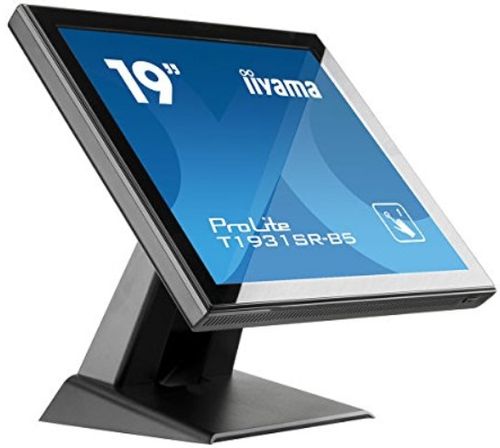 Monitor tn led iiyama prolite 19inch t1931sr-b5, 1280 x 1024, vga, hdmi, displayport, boxe, touchscreen, 5 ms (negru)