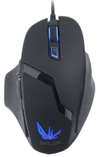 Mouse gaming delux m612, led (negru)