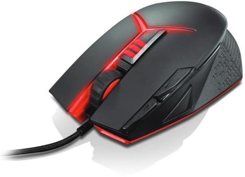 Mouse gaming lenovo y precision (negru/rosu)