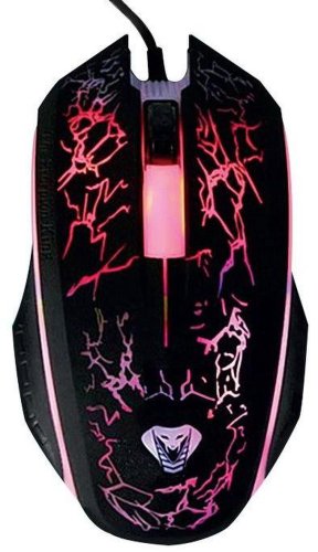 Mouse gaming optic media-tech cobra pro x-light, iluminat, usb, 1200 dpi (negru)