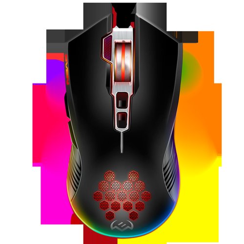 Mouse gaming sven rx-g850, 6400 dpi, iluminare rgb, usb (negru)