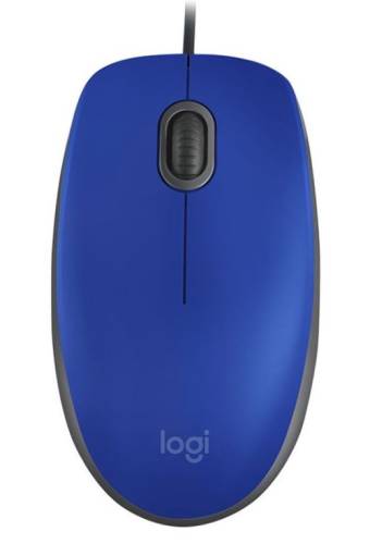 Mouse logitech m110 silent, 1000 dpi, optic (albastru)