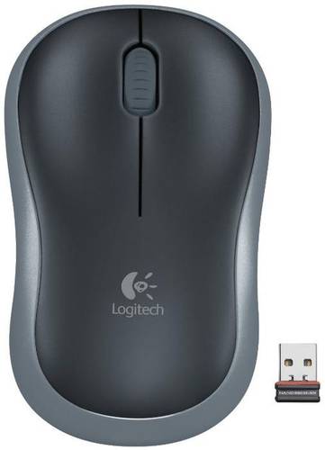 Mouse logitech optic wireless m185 (gri)