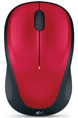 Mouse logitech optic wireless m235 pentru laptop (rosu)