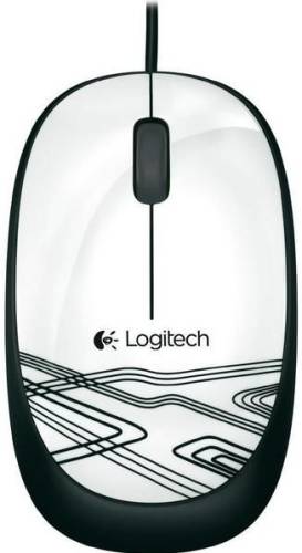 Mouse logitech wired optic m105 (alb)