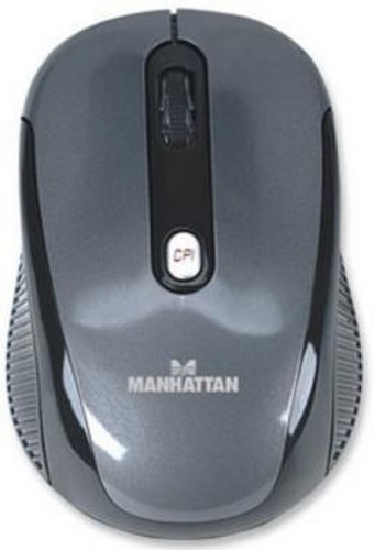 Mouse optic manhattan performance, wireless (negru-argintiu)