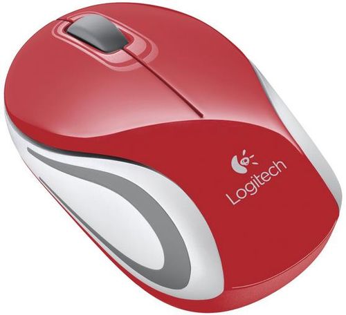 Mouse optic wireless logitech mini m187 (rosu)