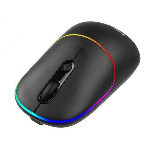 Mouse tracer, wireless, 2.4 ghz, senzor optic, iluminare (negru)