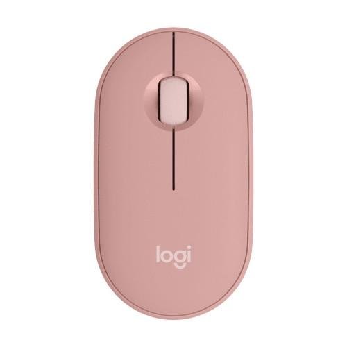 Mouse wireless logitech pebble 2 m350s, bluetooth, dongleless, roz