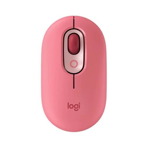 Mouse wireless logitech pop, bluetooth, 4000 dpi (rosu) 