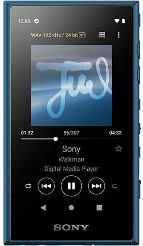 Mp4 player sony walkman nw-a105l, hi-res audio, android 9.0, ecran hd tactil, bluetooth, nfc, wi-fi, autonomie 26 ore, ldac, 16gb (albastru)