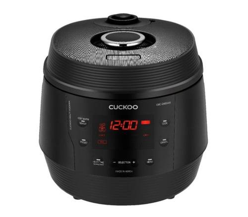 Multicooker 8 in 1 cuckoo cmc-qab549s, 1100 w, 5 l, functie slow-cooker, 10 programe, timer, display led, presiune reglabila (negru)