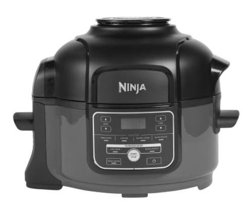 Multicooker ninja foodi mini op100eu, 6-in-1, 4.7 l, oala electrica sub presiune si friteuza cu aer (negru/gri)