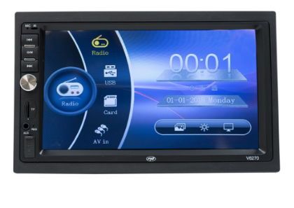Multimedia player auto pni v6270, 4 x 45w, ecran tactil de 7inch, usb, aux, bluetooth, mp5 (negru)