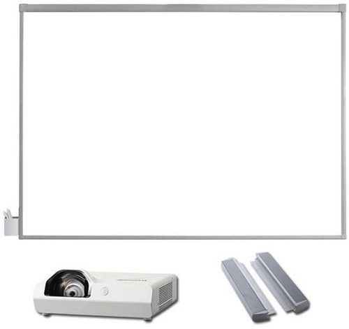 Pachet interactiv iqboard edu basic premium st (tabla interactiva iqboard premium 83inch + videoproiector panasonic short-throw tx340 + suport perete)