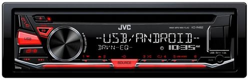 Player cd auto jvc kd-r482, 4x50w, usb (rosu)