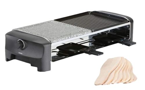 Plita grill/raclette electrica princess 0116282001001, 1200 w, 42 x 21 cm, temperatura 225°c (negru/gri)