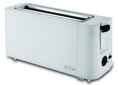 Prajitor de paine sinbo st-2422, 900 w, termostat cu 5 trepte (alb)