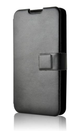 Protectie book cover lemontti, universal size xl, cu adeziv si slide (negru)