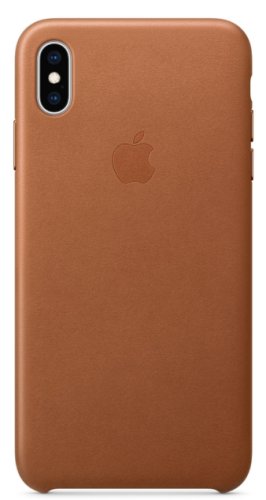 Protectie spate apple leather saddle brown mrwv2zm/a pentru iphone xs max (maro)