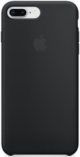 Protectie spate apple mmqr2zm/a silicone pentru iphone 7 plus/8 plus (negru)
