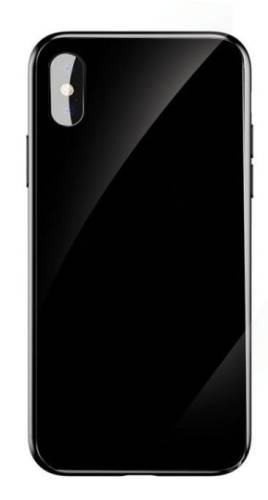 Protectie spate baseus glass sparkling wiapiphx-ki01 pentru iphone x (negru)