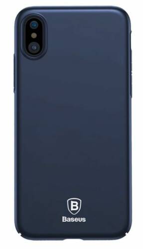 Protectie spate baseus thin wiapiphx-zb15 pentru iphone x (albastru)