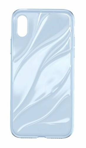 Protectie spate baseus water modelling wiapiphx-sh03 pentru iphone x (transparent/albastru)