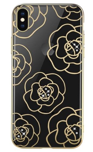 Protectie spate devia camellia dvccip58gd pentru iphone x (auriu)