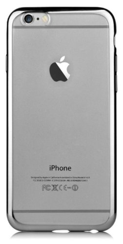 Protectie spate devia glitter soft dvgltsfiph7pgb pentru iphone 8 plus / 7 plus (transparent/negru)