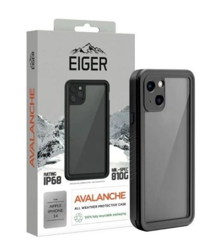 Protectie spate eiger avalanche pentru apple iphone 14 (negru)