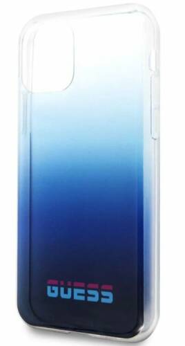Protectie spate guess colectia california guhcn58dgcna pentru iphone 11 pro (transparent/albastru)