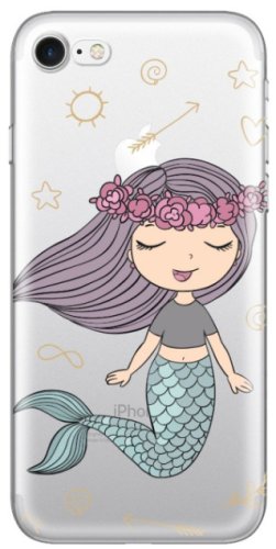 Protectie spate lemontti art little mermaid lemhsp7lm pentru iphone 8 / 7 (multicolor)