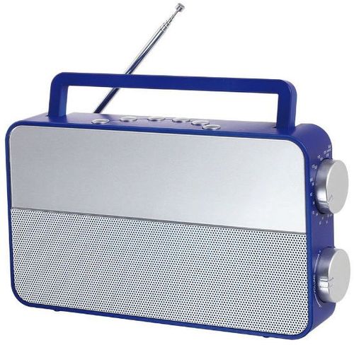 Radio analogic am/fm clip sonic ra1048b, port casti (albastru/gri)