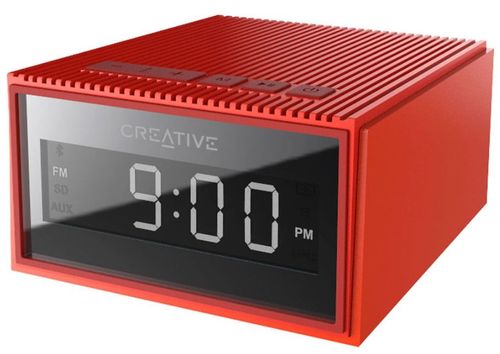 Radio cu ceas creative chrono 51mf8280aa003, bluetooth, alarma, mp3, microsd (rosu)