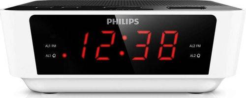Radio cu ceas philips aj3115 (negru/alb)
