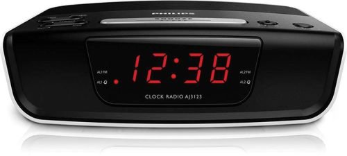 Radio cu ceas philips aj3123 (negru)