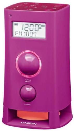 Radio cu ceas sangean k-200 p (roz)