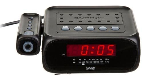 Radio cu ceas si alarma , proiectie laser adler ad1120 (negru)