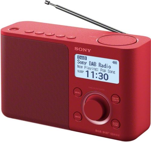 Radio portabil sony xdr-s61d, dab+/dm (rosu)