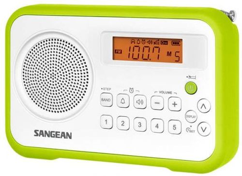 Radio sangean pr-d18 (alb/verde)