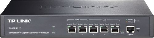 Router tp-link tl-er6020, gigabit, 2 wan + 2 lan + 1 lan/dmz port, 1 port consola