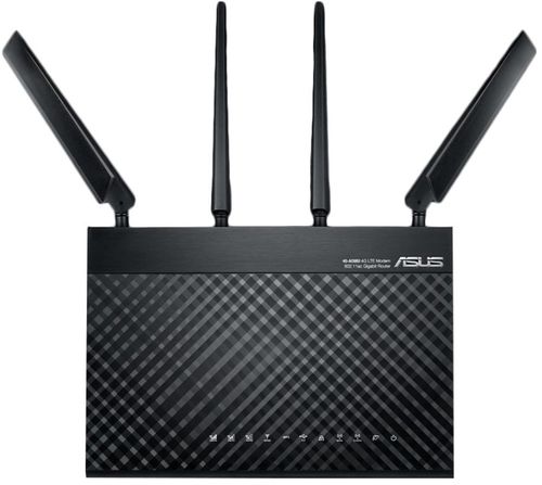Router wireless asus 4g-ac68u, gigabit, dual band, 1900 mbps, 4g, 4 antene externe (negru)