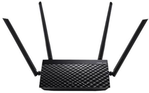 Router wireless asus rt-ac51, dual band, 750 mbps, 4 antene externe (negru)