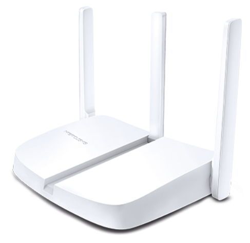 Router wireless mercusys mw305r, 300mbps, 3 antene externe (alb)