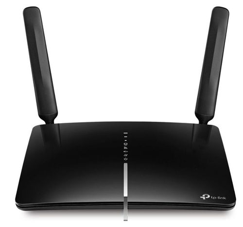Router wireless tp-link archer mr600, 4g +, gigabit, dual band, 1200 mbps, 2 antene exterene (negru)