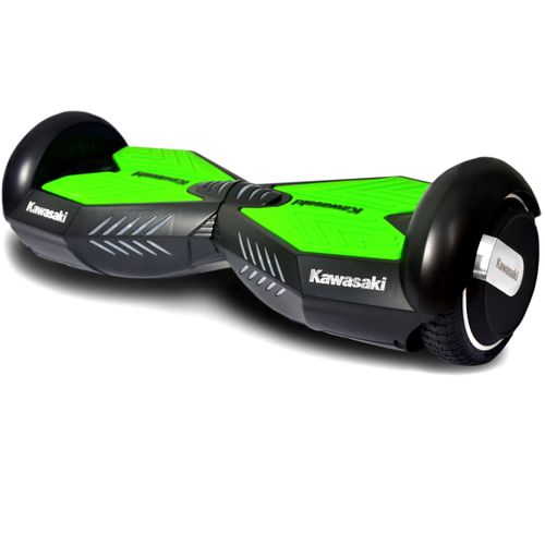Scooter electric (hoverboard) kawasaki kx-pro6.5a, viteza maxima 15 km/h, autonomie 20km , putere motor 2 x 250 w, ip54 (negru/verde)